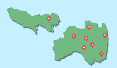 東京都、福島県に８拠点