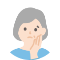 お悩みの人物アイコン（おばあさん）