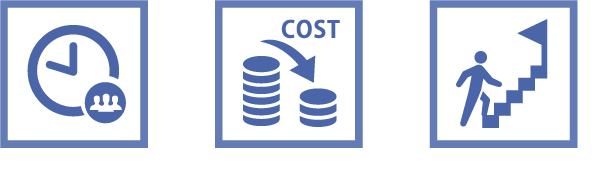 効率化、コスト削減、経営の見える化